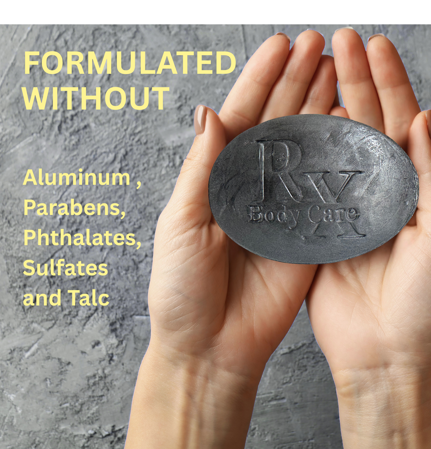Underarm Bar Soap with Detoxifying Charcoal, Dead Sea Salt, Witch Hazel