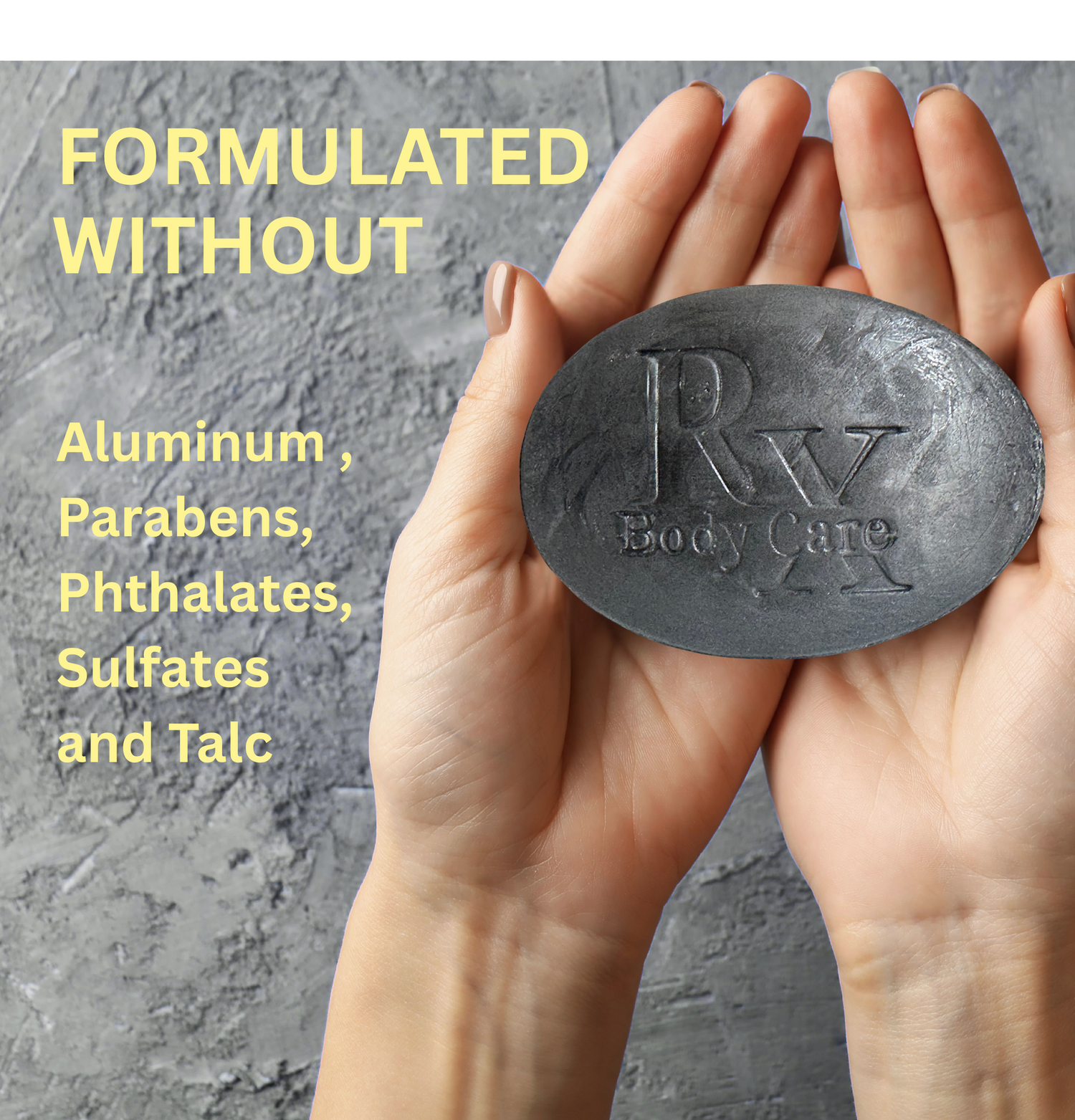 Underarm Bar Soap with Detoxifying Charcoal, Dead Sea Salt, Witch Hazel